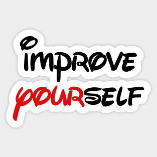 improve yourself Sticker